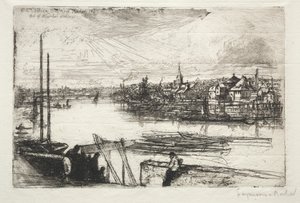 Battersea Erişimi by Francis Seymour Haden