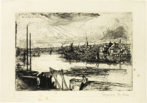 Battersea Erişimi by Francis Seymour Haden