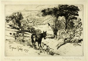Challow Çiftliği by Francis Seymour Haden