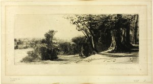 Sabah Erken, Richmond Parkı by Francis Seymour Haden