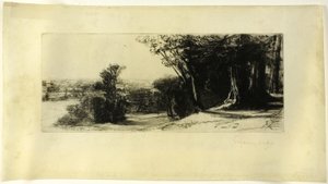Sabah Erken, Richmond Parkı by Francis Seymour Haden