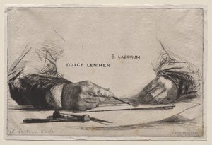 eller dağlama by Francis Seymour Haden