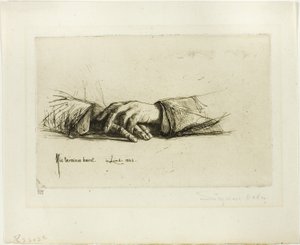 eller katlanmış by Francis Seymour Haden