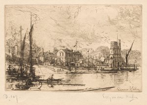 Harry Kellys, Putney, 1865-1866. by Francis Seymour Haden