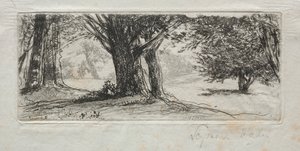 kutsal alan by Francis Seymour Haden