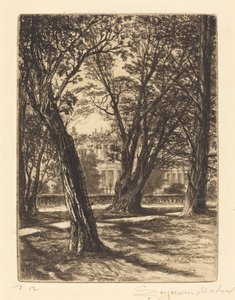 Kensington Bahçeleri (Küçük Tabak) by Francis Seymour Haden