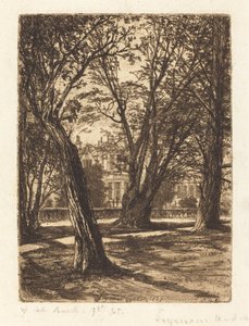 Kensington Bahçeleri (Küçük Tabak) by Francis Seymour Haden