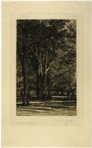 Kensington Bahçeleri, No. II (büyük tabak) by Francis Seymour Haden