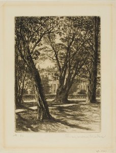 Kensington Gardens, No. I (küçük tabak) by Francis Seymour Haden