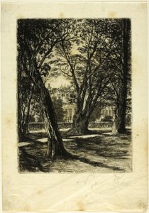 Kensington Gardens, No. I (küçük tabak) by Francis Seymour Haden