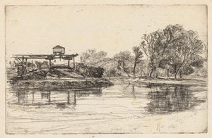 Kew, 1864. by Francis Seymour Haden