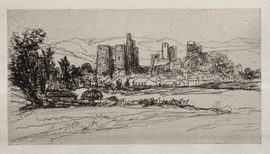 Kidwelly Kalesi by Francis Seymour Haden