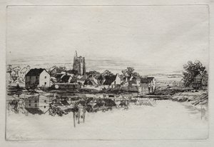 Kidwelly Kasabası by Francis Seymour Haden