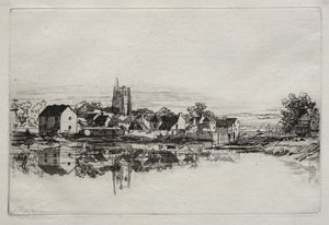 Kidwelly Kasabası, 1859. by Francis Seymour Haden