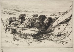 Dokuz Höyük Aşağı by Francis Seymour Haden