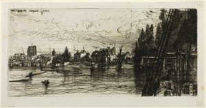 Eski Chelsea Kilisesi by Francis Seymour Haden