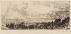 Stüdyo Dışı Penceresi by Francis Seymour Haden