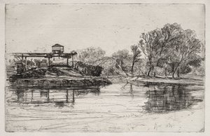 Demiryolu tecavüzü by Francis Seymour Haden