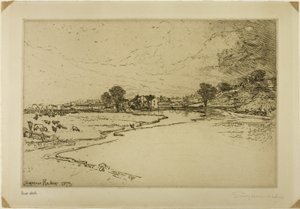 Sawley Manastırı by Francis Seymour Haden