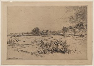 Sawley Manastırı by Francis Seymour Haden