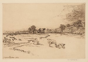 Sawley Manastırı, 1873. by Francis Seymour Haden