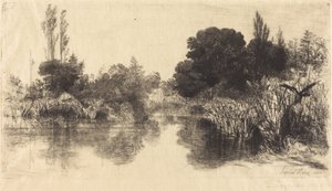 Shere Mill Göleti (Daha Büyük Plaka) by Francis Seymour Haden