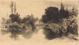 Shere Mill Göleti (Daha Büyük Plaka) by Francis Seymour Haden