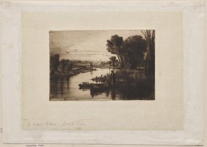 Thames Balıkçısı by Francis Seymour Haden