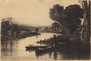 Thames Balıkçıları by Francis Seymour Haden