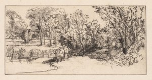 Küçük Longparish, 1896. by Francis Seymour Haden