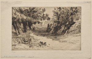 Aşıklar Yürüyüşü (İkinci Plaka) by Francis Seymour Haden