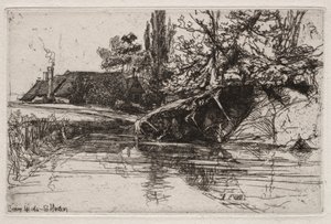 Hendek Evi, 1865. by Francis Seymour Haden