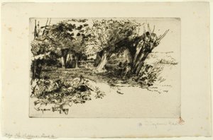 Söğütler by Francis Seymour Haden