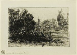 Twickenham Kilisesi by Francis Seymour Haden