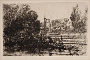 Twickenham Kilisesi by Francis Seymour Haden