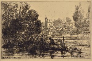 Twickenham Kilisesi by Francis Seymour Haden