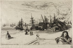 Yat Tavernası, Erith, 1865 by Francis Seymour Haden