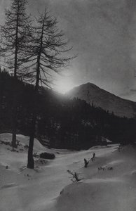 Alpler: Obergurgl yakınlarında (s/b fotoğraf)