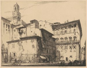 Municipio, Floransa by Francis Sydney Unwin