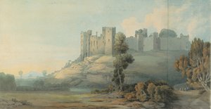 Ludlow Kalesi, Shropshire, 1777 by Francis Towne
