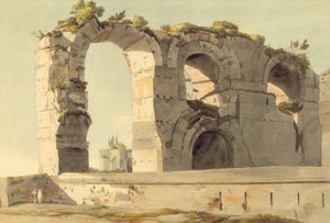 Claudian Su Kemeri, Roma by Francis Towne