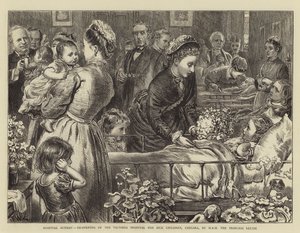 Hastane Pazar, Chelsea, Victoria Hasta Çocuklar Hastanesinin Yeniden Açılışı, SAİK Prenses Louise tarafından by Francis Wilfred Lawson
