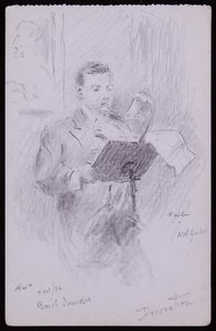Basil Ionides portresi by Francis Wilfred Lawson