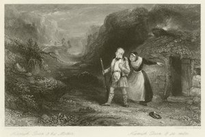 Hamish Bean and his mother  by Francis William Topham