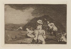 İyi misin? (Size Doğru Hizmet Ediyor), pl. The Disasters of War serisinden 6. by Francisco de Goya