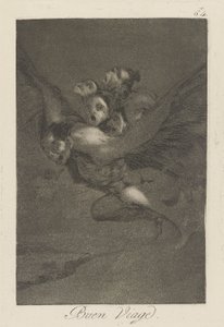 İyi yolculuklar. (İyi Yolculuklar.), pl. Seriden 64 Kaprisler by Francisco de Goya