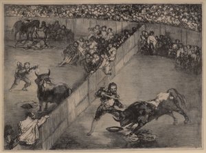 Bölünmüş Halkada Boğa Güreşi by Francisco de Goya