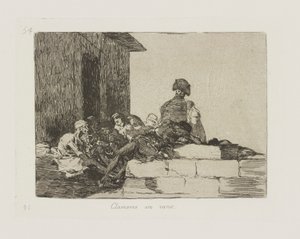 Çığlıklar boşuna. (İtirazlar Boşunadır.), pl. Savaşın Felaketleri dizisinden 54 by Francisco de Goya