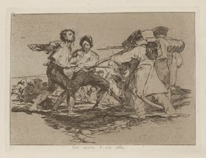 Nedeniyle? onsuz (Doğru veya Yanlış), pl. Savaşın Felaketleri serisinden 2 by Francisco de Goya