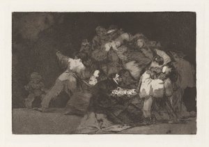 Los disparate (Atasözleri) dizisinden Bir Kedinin Pençeleri ve Bir Adanmışın Elbisesi olarak da bilinen General Folly by Francisco de Goya